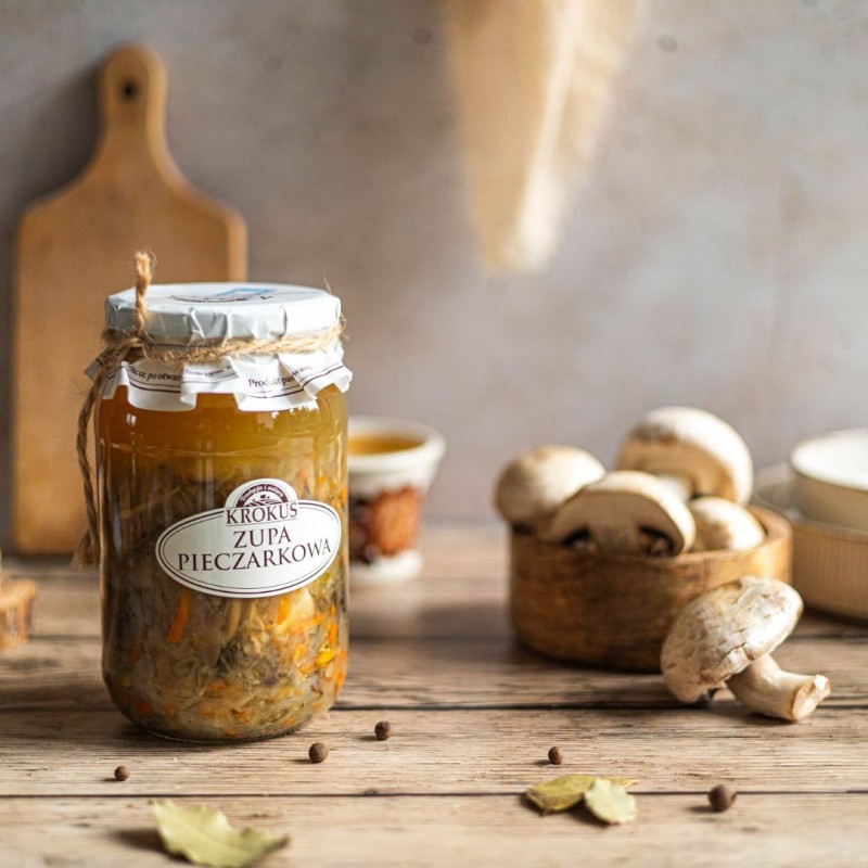 domowa zupa pieczarkowa