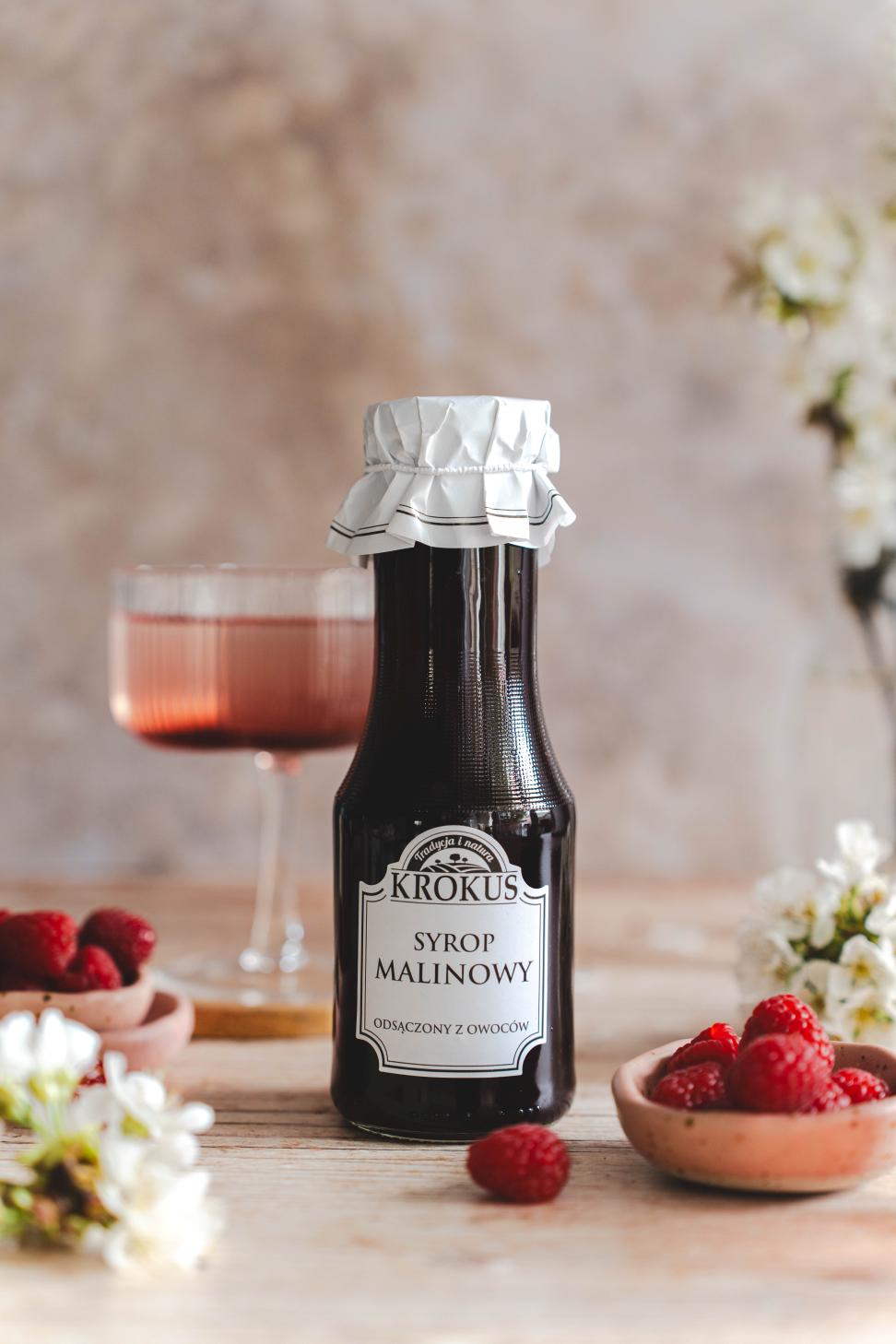 syrop malinowy do mocktailu